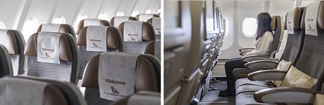 Isles of seats on plane